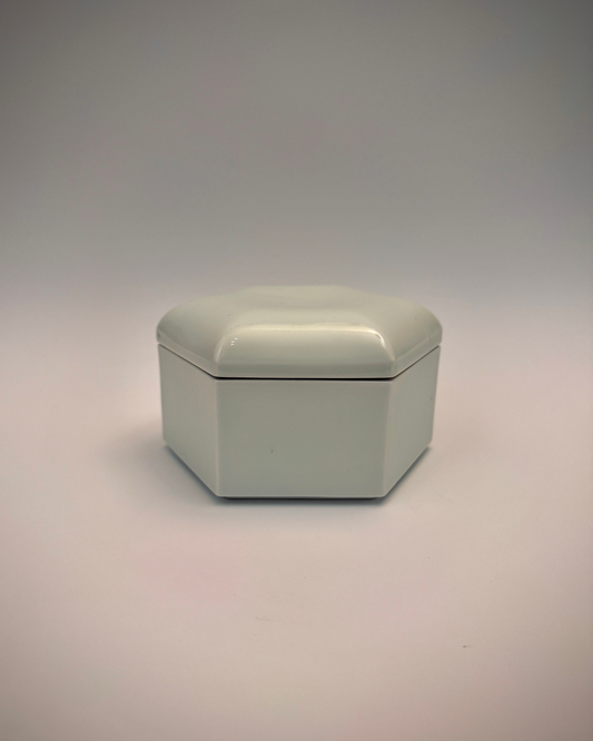Hexagon celadon box